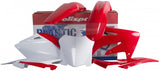 POLISPORT PLASTIC BODY KIT RED W/WHITE 90142