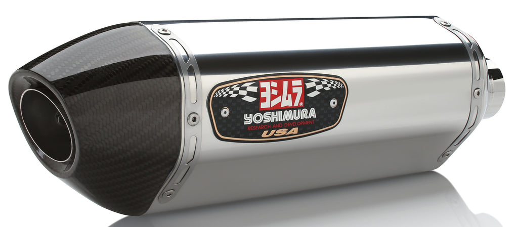 YOSHIMURA EXHAUST STREET R-77 SLIP-ON SS-SS-CF DUAL 1121205