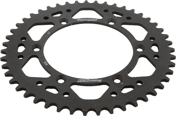 SUPERSPROX STEEL SPROCKET 47T BLACK RFE-808-47-BLK