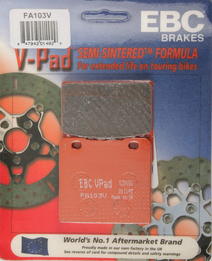 EBC BRAKE PADS V-SERIES FA103V-atv motorcycle utv parts accessories gear helmets jackets gloves pantsAll Terrain Depot