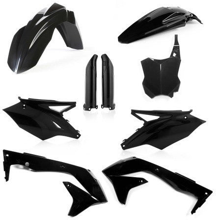 ACERBIS FULL PLASTIC KIT BLACK 2449570001-atv motorcycle utv parts accessories gear helmets jackets gloves pantsAll Terrain Depot