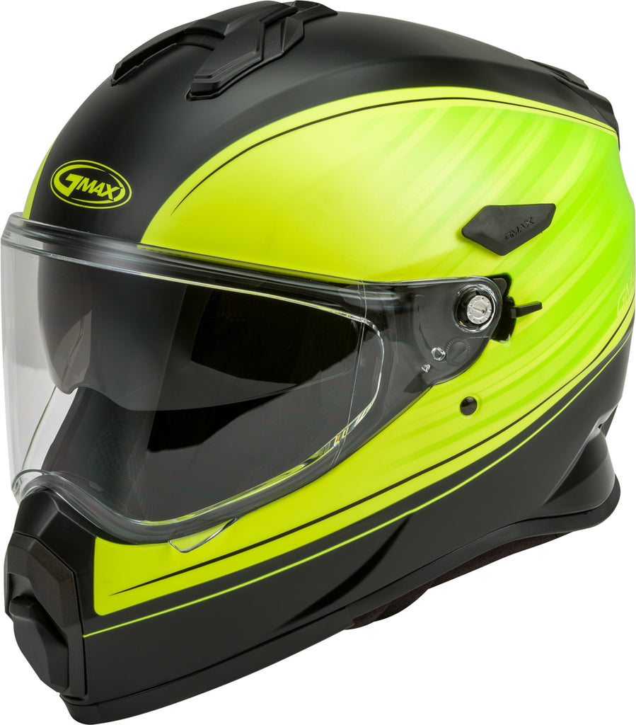 GMAX AT-21 ADVENTURE RALEY HELMET MATTE BLACK/HI-VIS XS G1211743