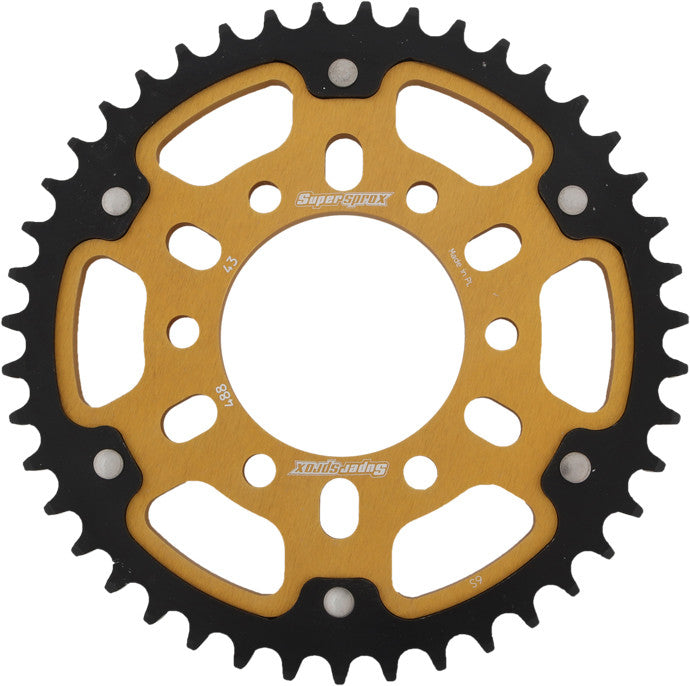 SUPERSPROX STEALTH SPROCKET 43T GOLD RST-488-43-GLD