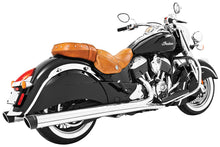 Load image into Gallery viewer, FREEDOM LIBERTY SLIP-ONS 4&quot; CHROME W/BLACK TIP INDIAN IN00042