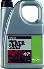 Load image into Gallery viewer, MOTOREX POWER SYNTHETIC 4T 10W60 (4 LITERS) 102276  /196058