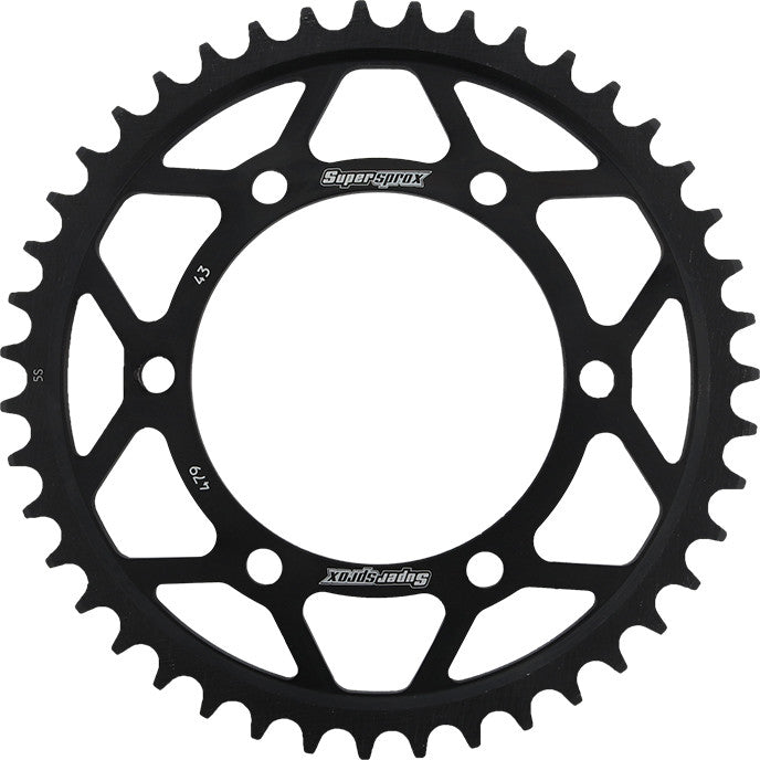 SUPERSPROX STEEL SPROCKET 43T BLACK RFE-479-43-BLK