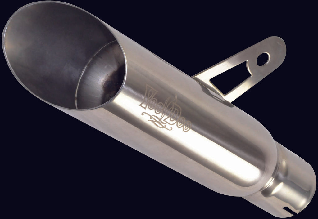 VOODOO SHORTY EXHAUST SINGLE MUFFLER POLISHED VER1L5P