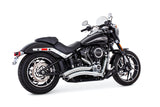 FREEDOM SHARP CURVE RADIUS CHROME W/BLACK TIPS M8 SOFTAIL HD00702