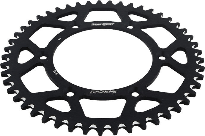 SUPERSPROX ALUMINUM SPROCKET 49T BLACK RAL-990-49-BLK