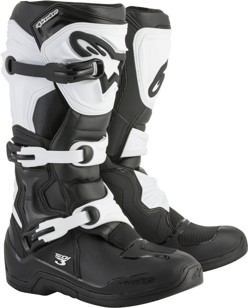 ALPINESTARS TECH 3 BOOTS BLACK/WHITE SZ 13 2013018-12-13