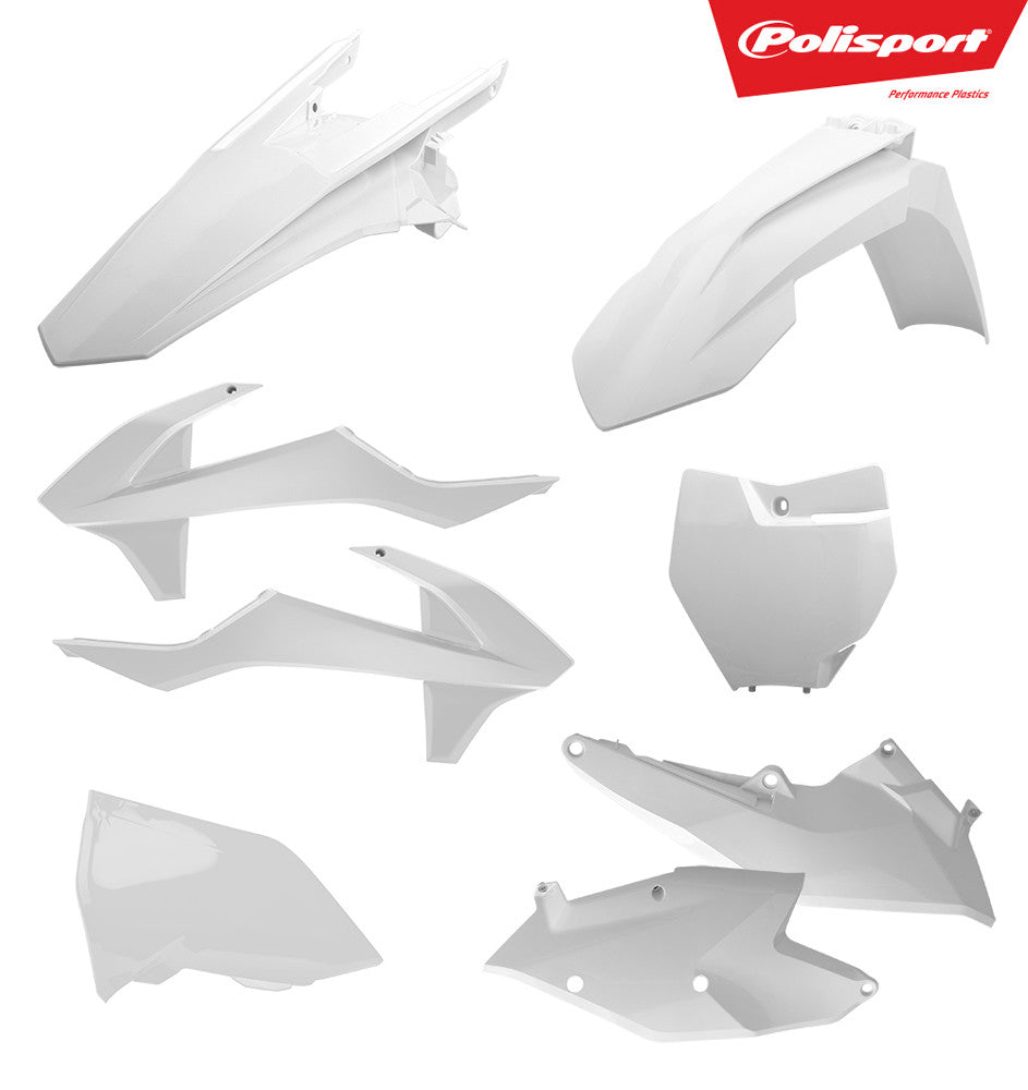 POLISPORT PLASTIC BODY KIT WHITE 90708