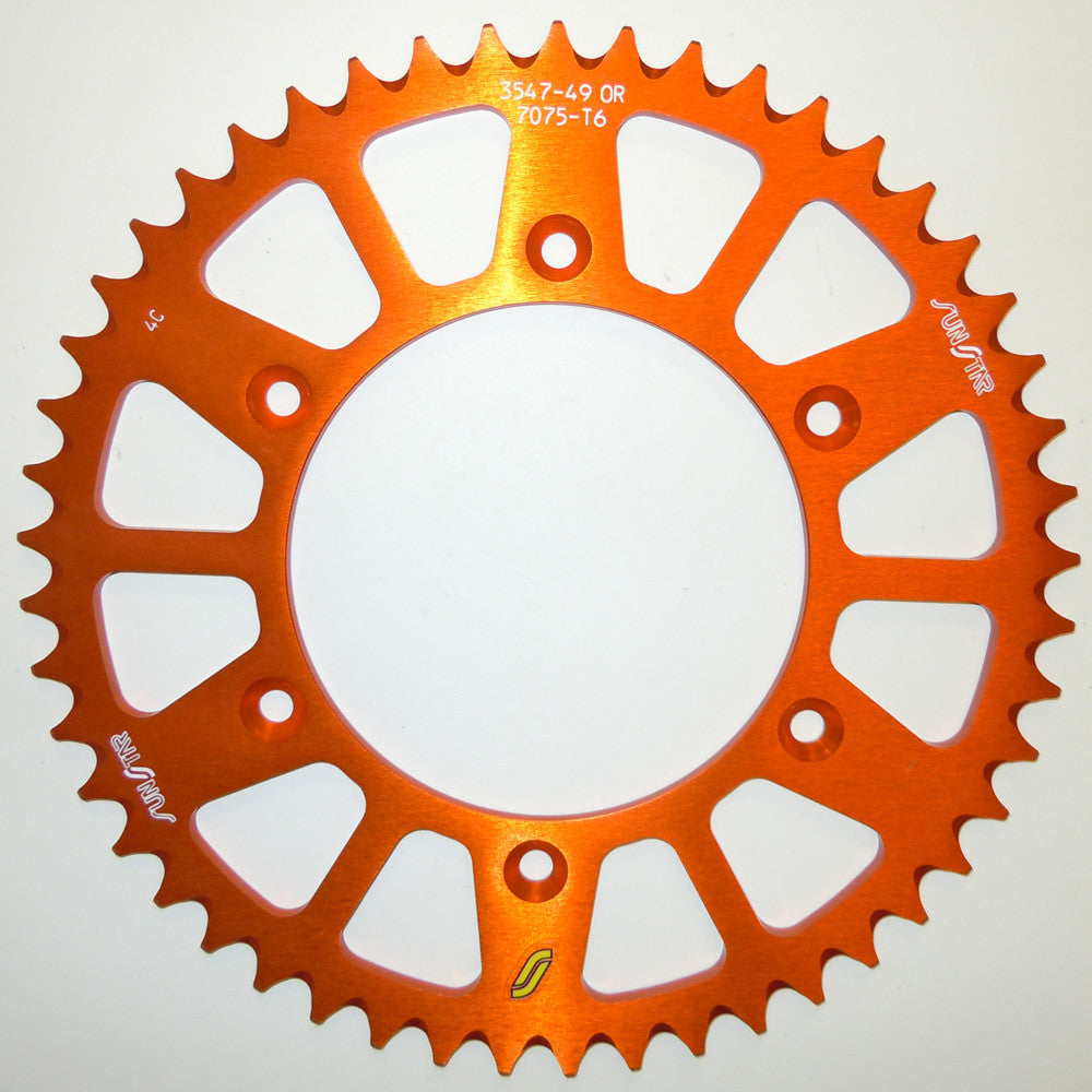 SUNSTAR REAR SPROCKET ALUMINUM ORANGE 53T 5-354753OR-atv motorcycle utv parts accessories gear helmets jackets gloves pantsAll Terrain Depot