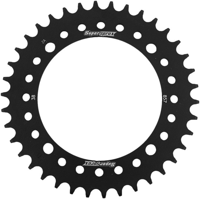 SUPERSPROX REAR STEEL SPROCKET 38T BLACK RFE-857-38-BLK