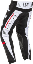 Load image into Gallery viewer, FLY RACING KINETIC K120 PANTS BLACK/WHITE/RED SZ 20 373-43320