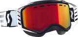 SCOTT GOGGLE PROSPECT SNOW BLACK/WHITE W/RED CHROME 262581-1007312