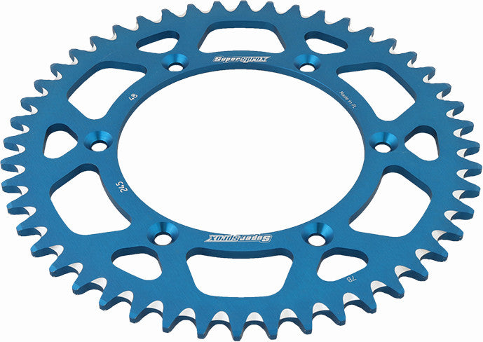 SUPERSPROX ALUMINUM SPROCKET 48T BLUE RAL-245-48-BLU