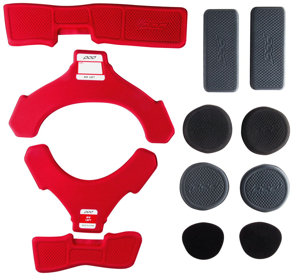 POD K4 MX PAD SET RED (LEFT) KP440-066-OS