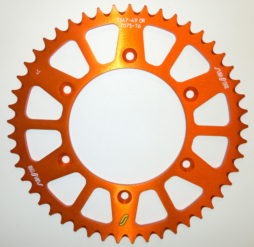 SUNSTAR REAR SPROCKET ALUMINUM ORANGE 52T 5-354752OR-atv motorcycle utv parts accessories gear helmets jackets gloves pantsAll Terrain Depot