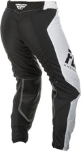 Load image into Gallery viewer, FLY RACING WOMEN&#39;S LITE RACE PANTS WHITE/BLACK SZ 24 191361057878