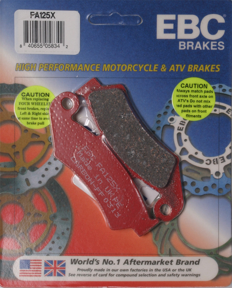 EBC BRAKE PADS FA125X-atv motorcycle utv parts accessories gear helmets jackets gloves pantsAll Terrain Depot