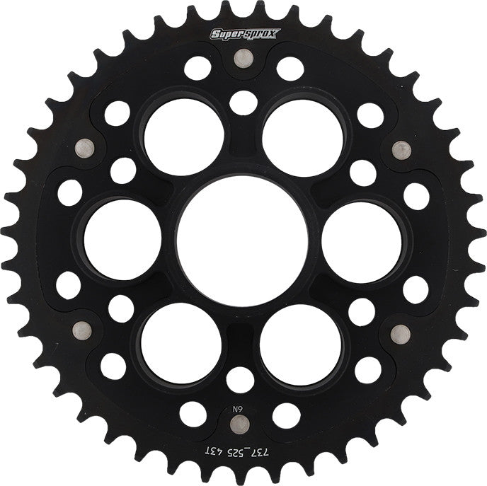 SUPERSPROX STEALTH SPROCKET 43T BLACK RST-737525-43-BLK