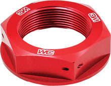 Load image into Gallery viewer, WORKS STEERING STEM NUT (RED) 24-405