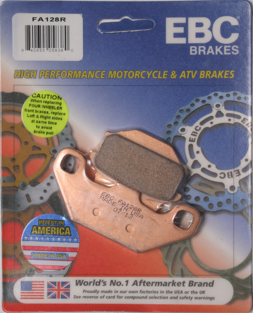 EBC BRAKE PADS FA128R-atv motorcycle utv parts accessories gear helmets jackets gloves pantsAll Terrain Depot