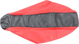 CYCLE WORKS SEAT COVER RED/BLACK 35-11504-21