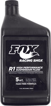 Load image into Gallery viewer, FOX R2 HIGH PERFORMANCE SUSPENSION FLUID 5WT 1QT 025-06-004