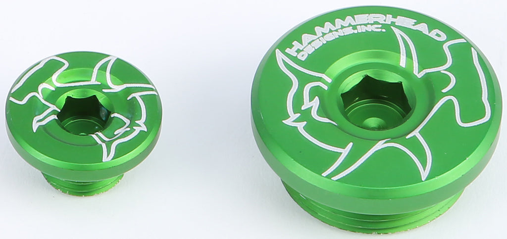 HAMMERHEAD ENGINE PLUGS GREEN KX250F '04-10 32-0341-00-30