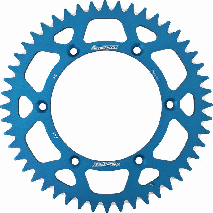 SUPERSPROX ALUMINUM SPROCKET 48T BLUE RAL-245-48-BLU