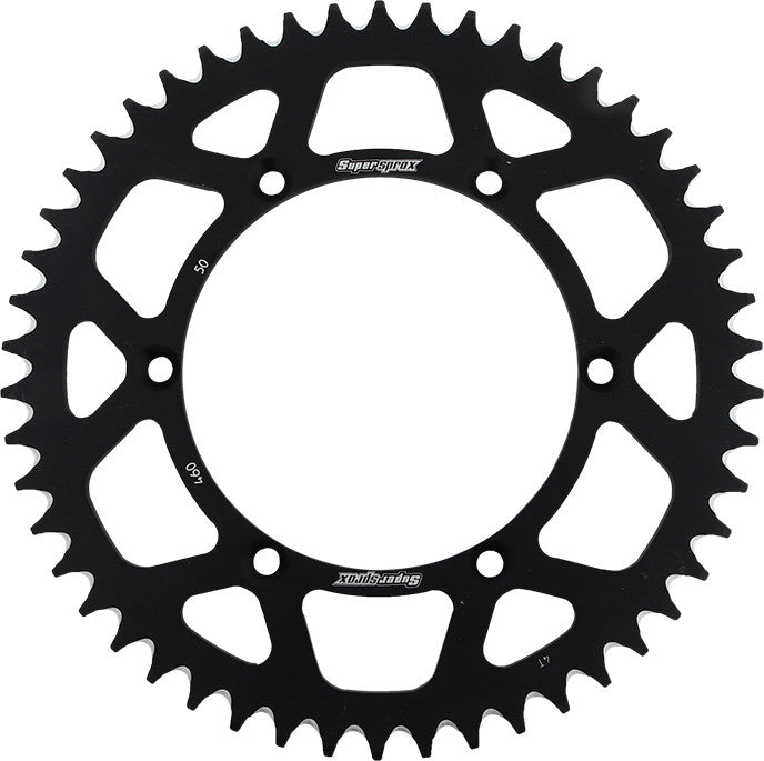 SUPERSPROX ALUMINUM SPROCKET 50T BLACK RAL-460-50-BLK