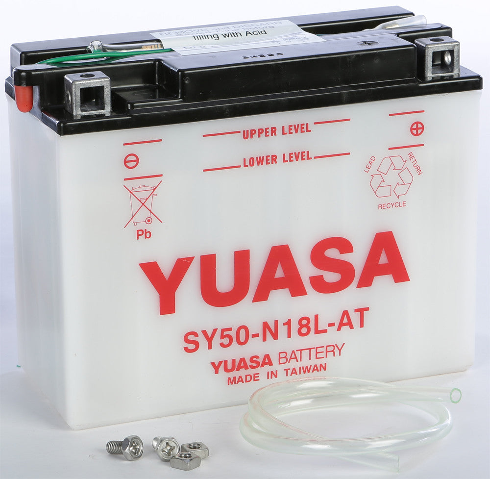 YUASA BATTERY SY50-N18L-AT CONVENTIONAL YUAM22S8T-atv motorcycle utv parts accessories gear helmets jackets gloves pantsAll Terrain Depot