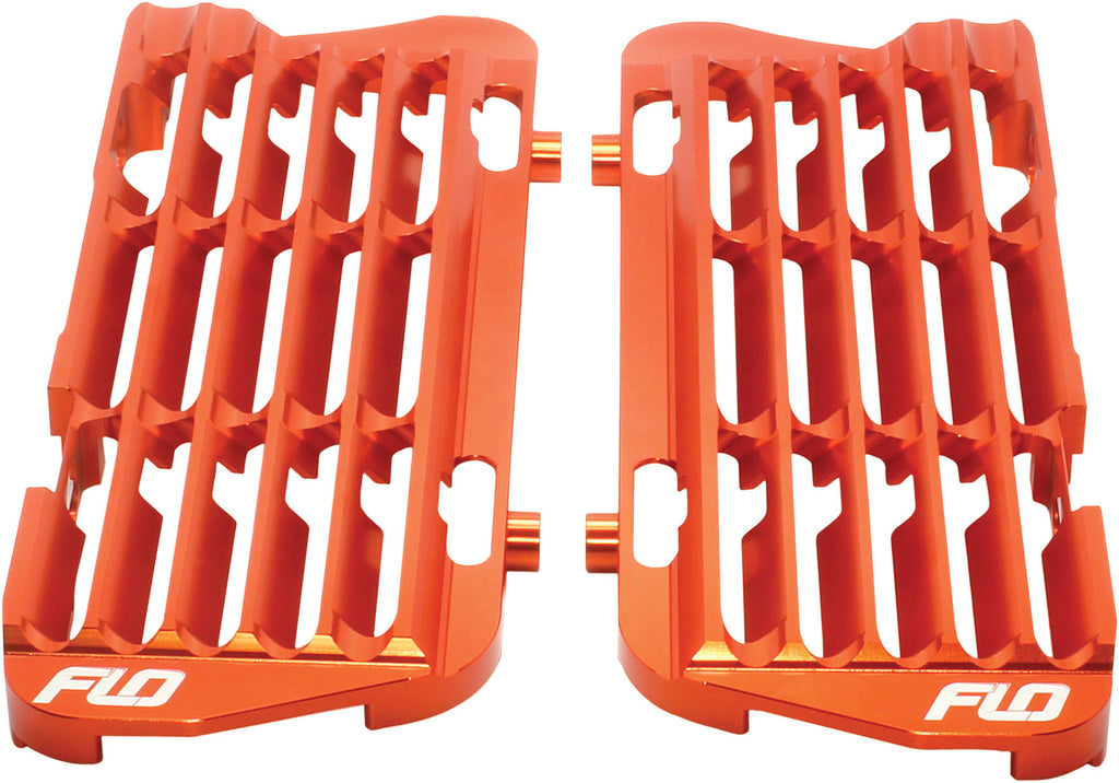 FLO MOTORSPORTS HIGH FLOW RADIATOR BRACES ORANGE FLO751ORG-atv motorcycle utv parts accessories gear helmets jackets gloves pantsAll Terrain Depot