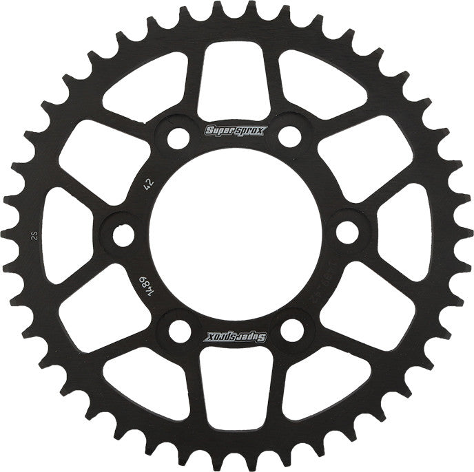 SUPERSPROX STEEL SPROCKET 42T BLACK RFE-1489-42-BLK