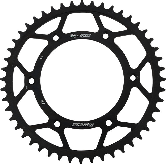 SUPERSPROX STEEL SPROCKET 48T BLACK RFE-210-48-BLK