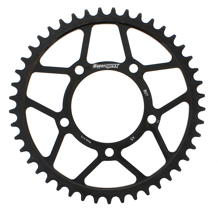 SUPERSPROX STEEL SPROCKET 45T BLACK RFE-807-45-BLK