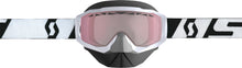 Load image into Gallery viewer, SCOTT HUSTLE X SNOW GOGGLE WHITE/BLACK W/ROSE LENS 268196-1035134