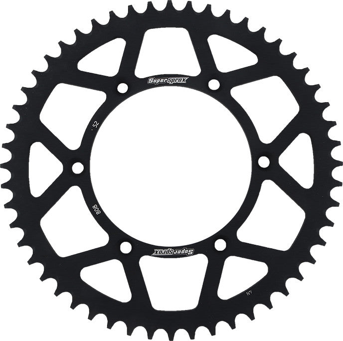 SUPERSPROX ALUMINUM SPROCKET 52T BLACK RAL-808-52-BLK