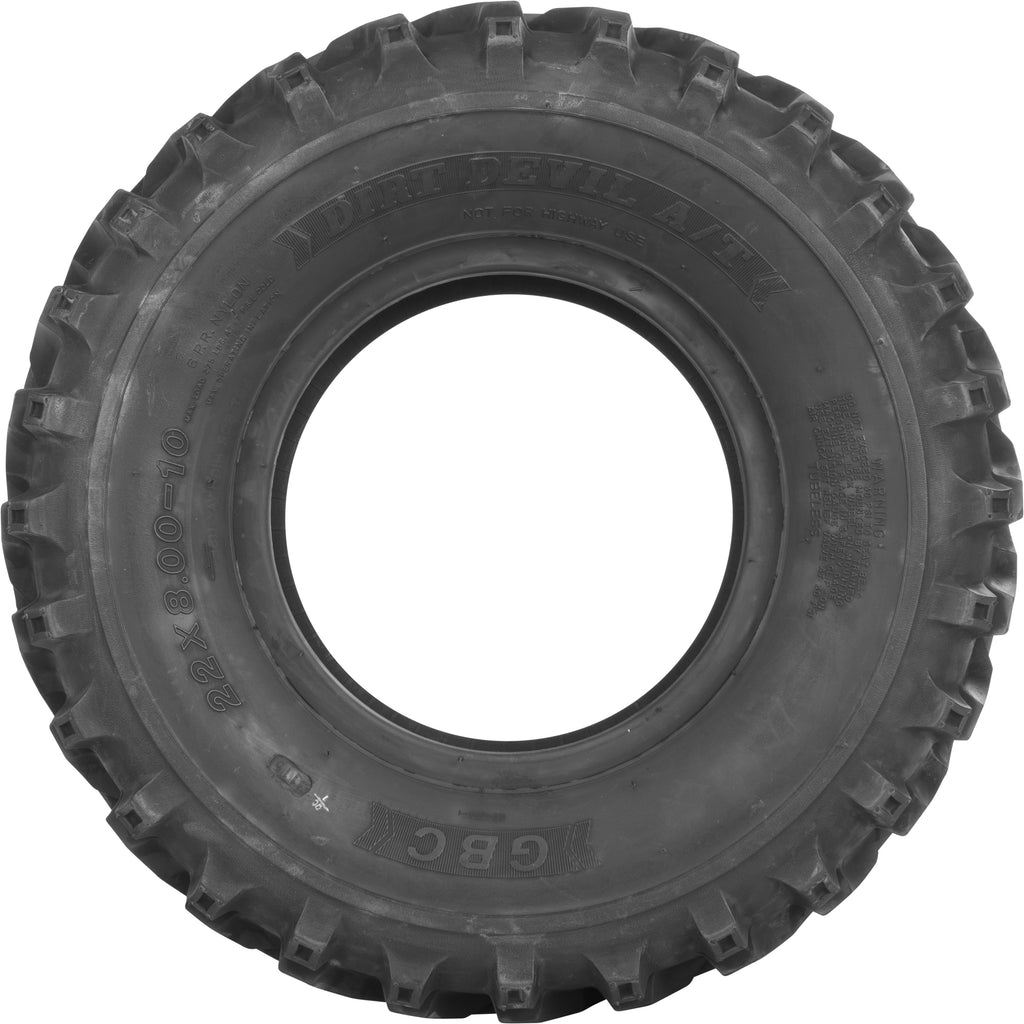 GBC TIRE DIRT DEVIL A/T FRONT 22X8-10 BIAS LR-275LBS AR1028