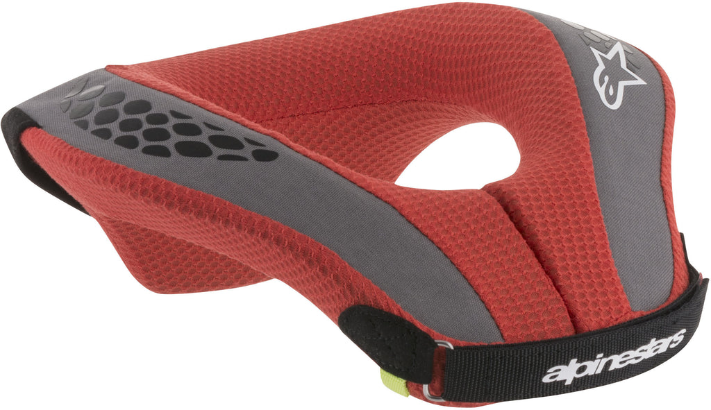 ALPINESTARS YOUTH SEQUENCE NECK SUPPORT BLACK/RED YS/YM 6741018-13-S/M