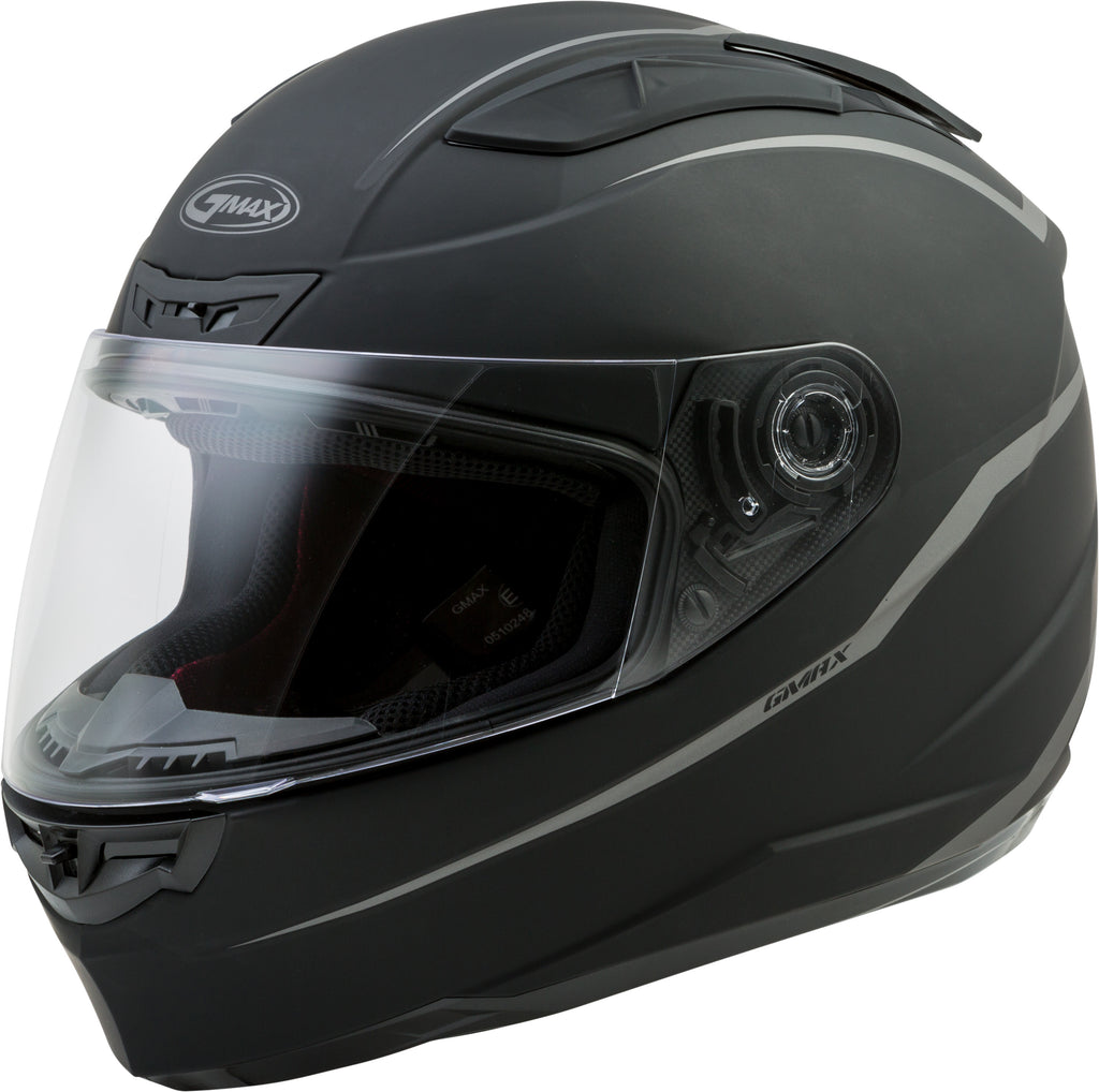 GMAX FF-88 FULL-FACE PRECEPT HELMET MATTE BLACK/GREY XS G1884073