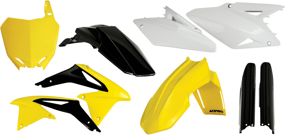 ACERBIS FULL PLASTIC KIT YELLOW 2198043914-atv motorcycle utv parts accessories gear helmets jackets gloves pantsAll Terrain Depot