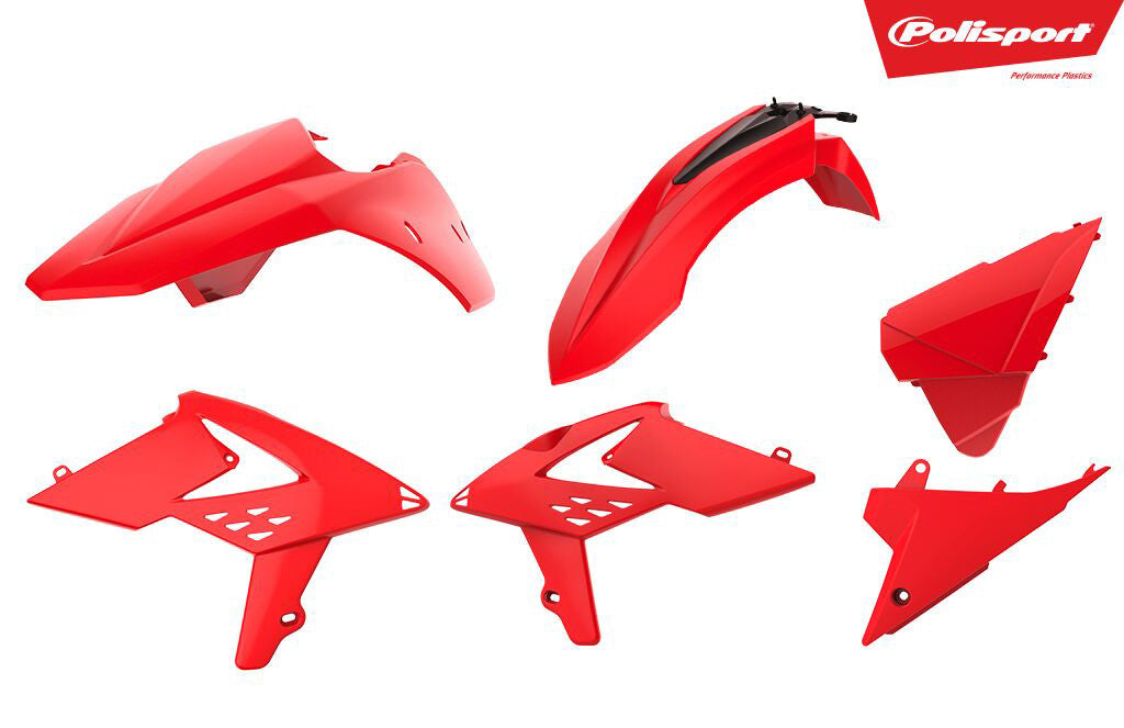 POLISPORT PLASTIC BODY KIT RED 90703