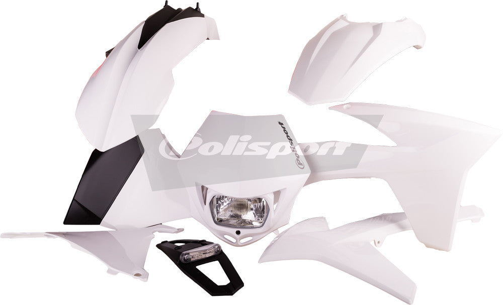 POLISPORT PLASTIC BODY KIT WHITE 90505