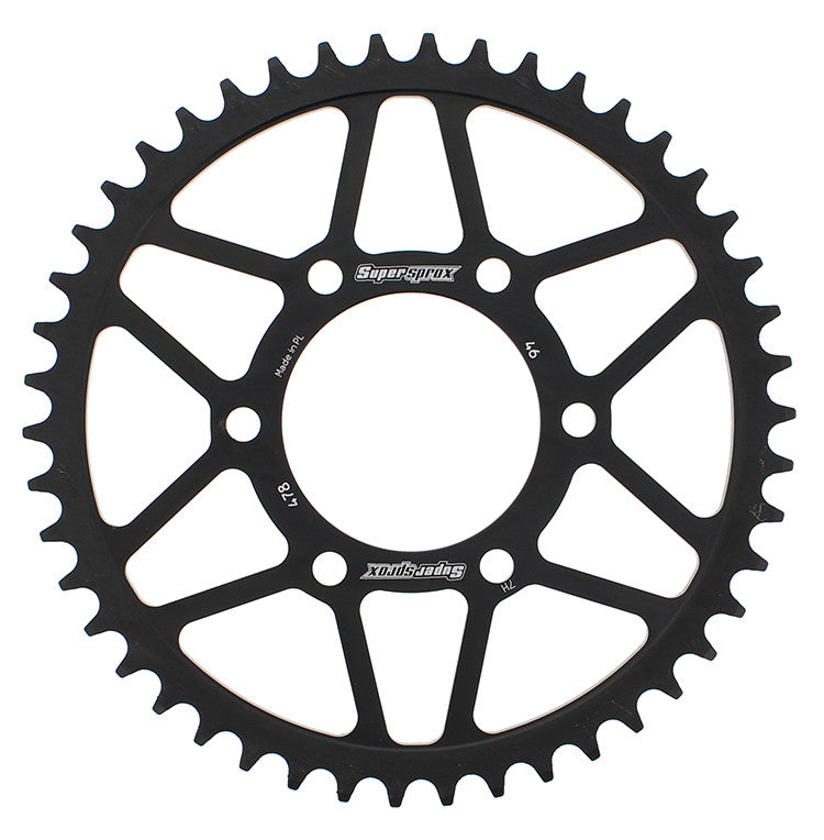 SUPERSPROX STEEL SPROCKET 46T BLACK RFE-478-46-BLK