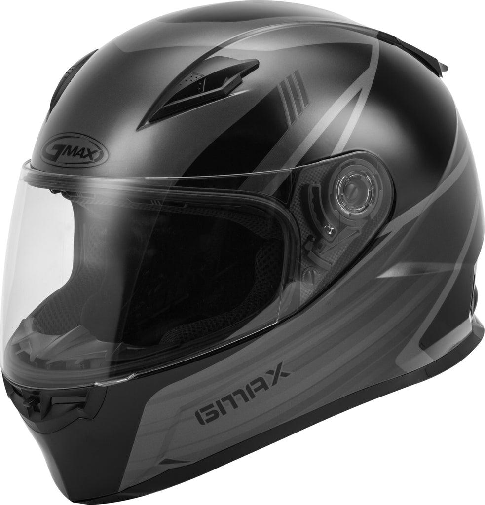 GMAX FF-49 FULL-FACE DEFLECT HELMET BLACK/GREY SM G1494244