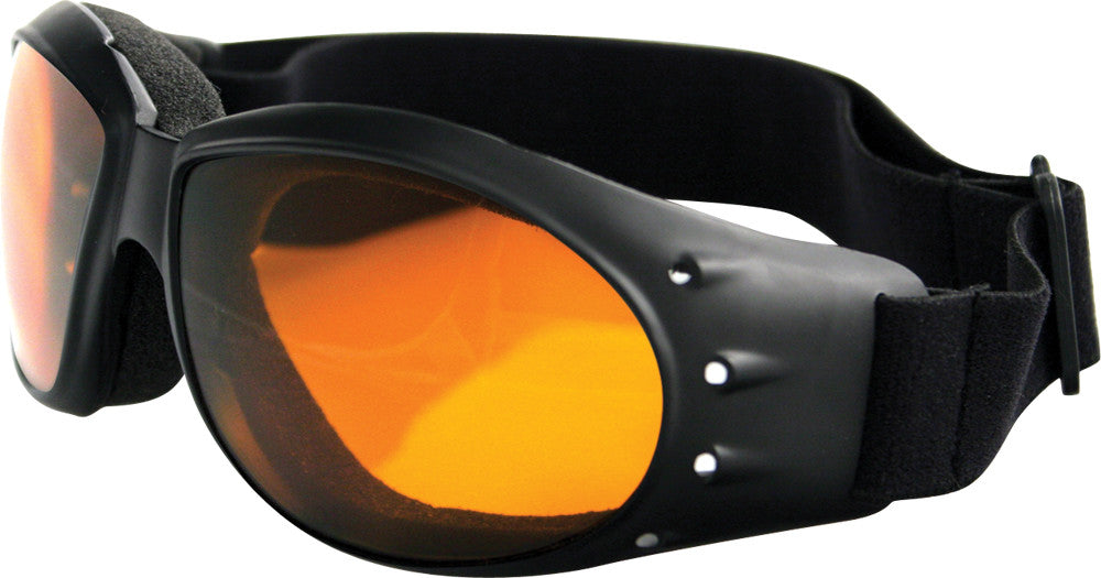 BOBSTER CRUISER SUNGLASSES BLACK W/AMBER LENS BCA001A-atv motorcycle utv parts accessories gear helmets jackets gloves pantsAll Terrain Depot