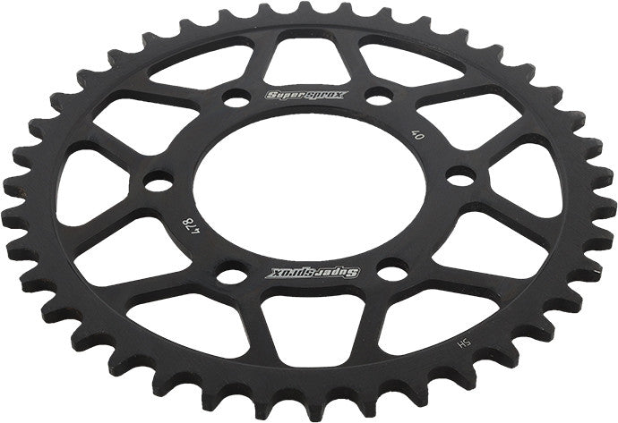 SUPERSPROX STEEL SPROCKET 40T BLACK RFE-478-40-BLK