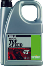 Load image into Gallery viewer, MOTOREX TOP SPEED 4T 10W40 (4 LITERS) 102299